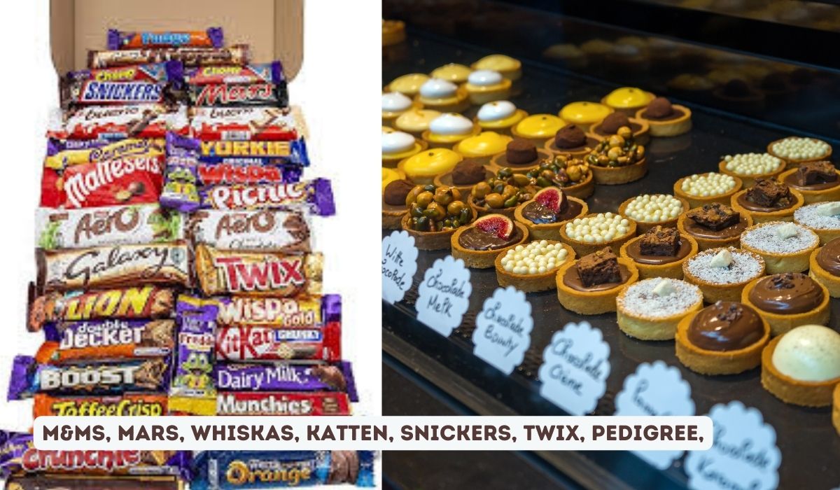 M&ms, Mars, Whiskas, Katten, Snickers, Twix, Pedigree, And Others Brands